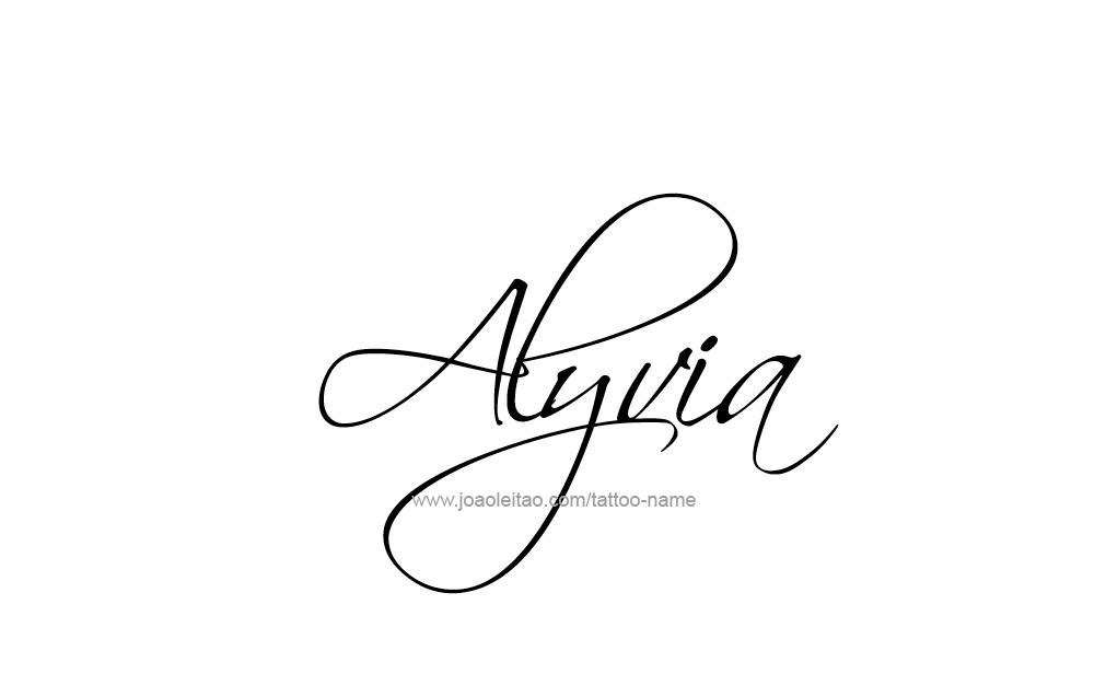 Tattoo Design  Name Alyvia   