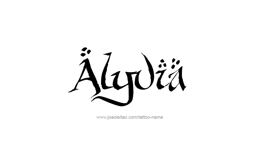 Tattoo Design  Name Alyvia   