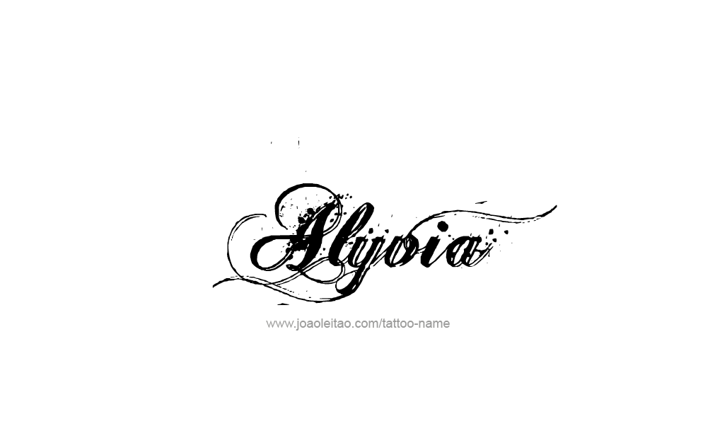 Tattoo Design  Name Alyvia   