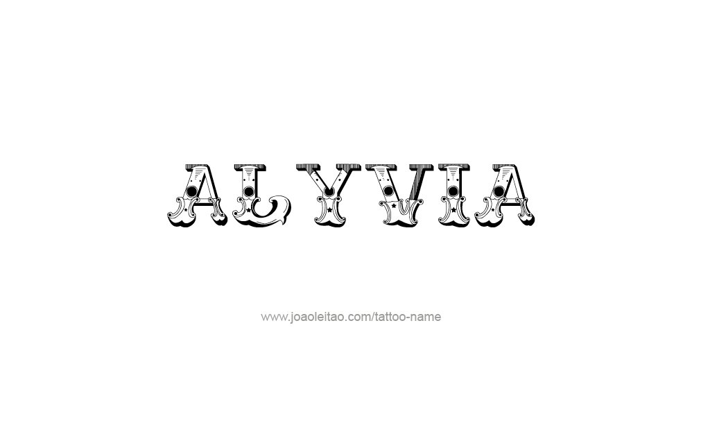 Tattoo Design  Name Alyvia   