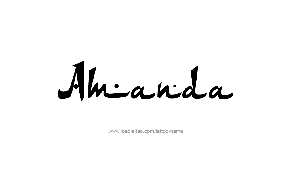 Tattoo Design  Name Amanda   