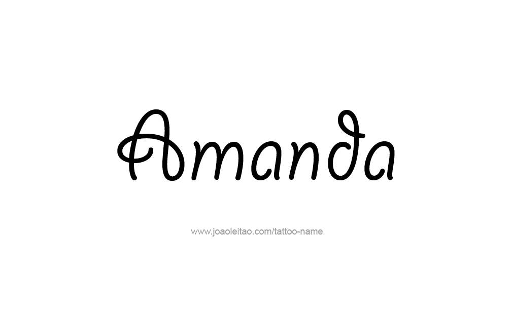 Tattoo Design  Name Amanda   