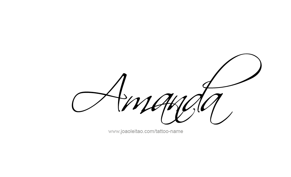 Tattoo Design  Name Amanda   