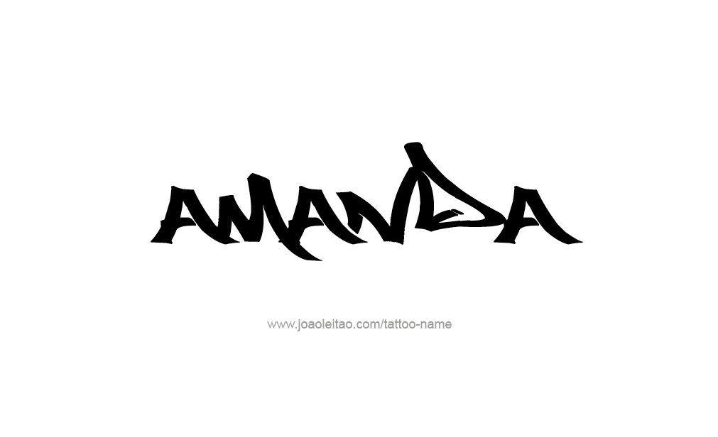 Tattoo Design  Name Amanda   