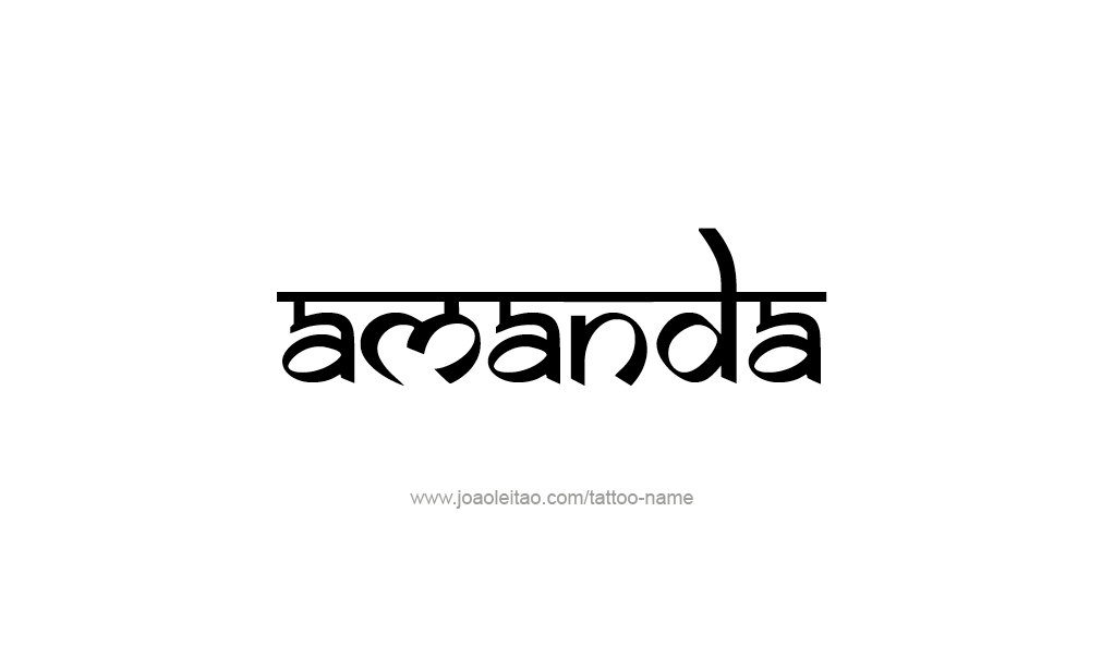 Tattoo Design  Name Amanda   