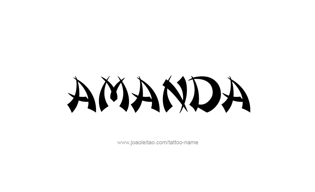 Tattoo Design  Name Amanda