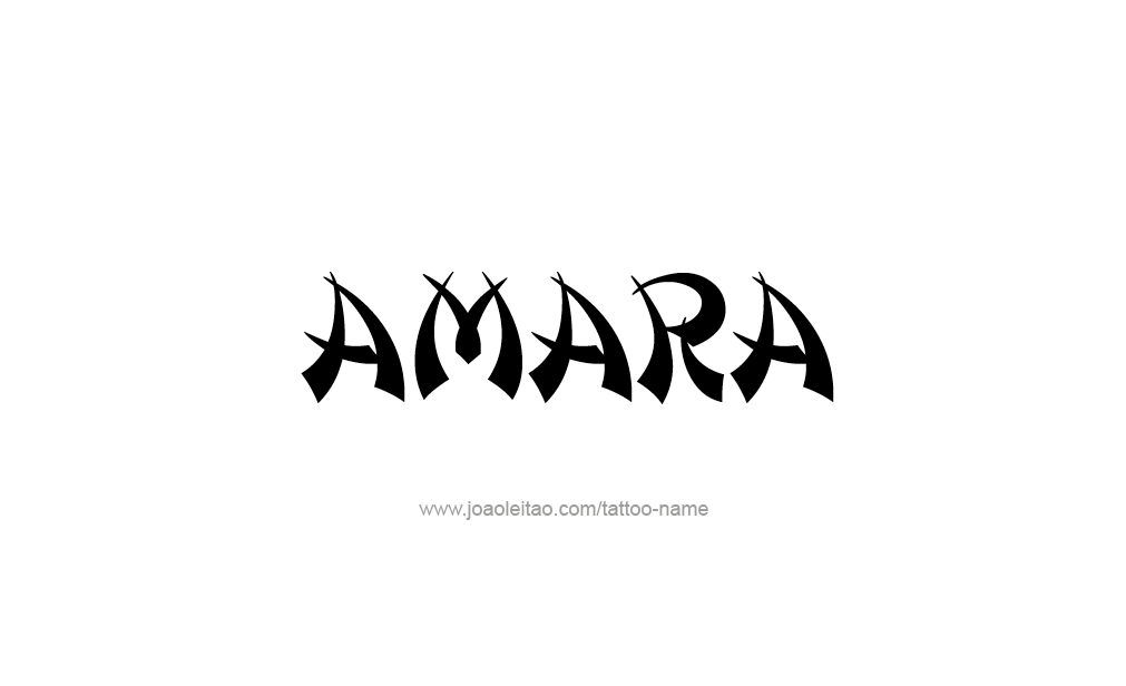 Tattoo Design  Name Amara