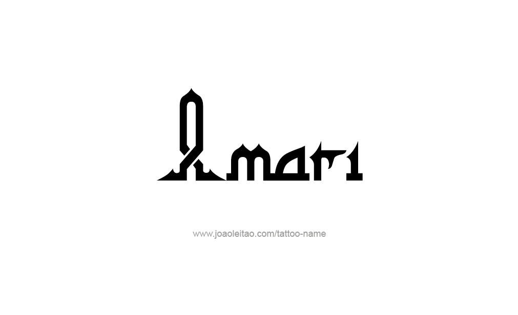 Tattoo Design  Name Amari   