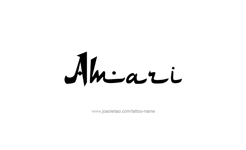 Tattoo Design  Name Amari   