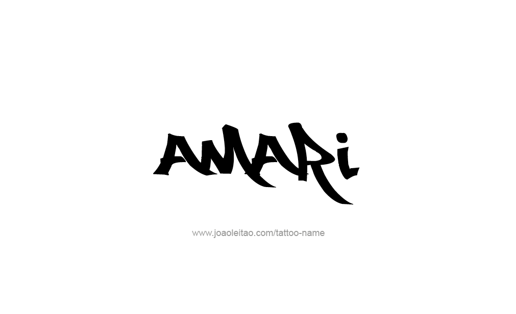 Tattoo Design  Name Amari   