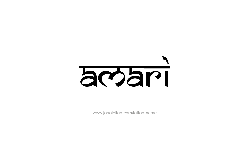 Tattoo Design  Name Amari   