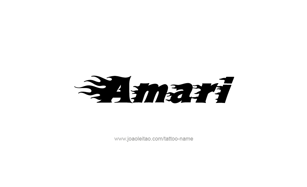 Tattoo Design  Name Amari   