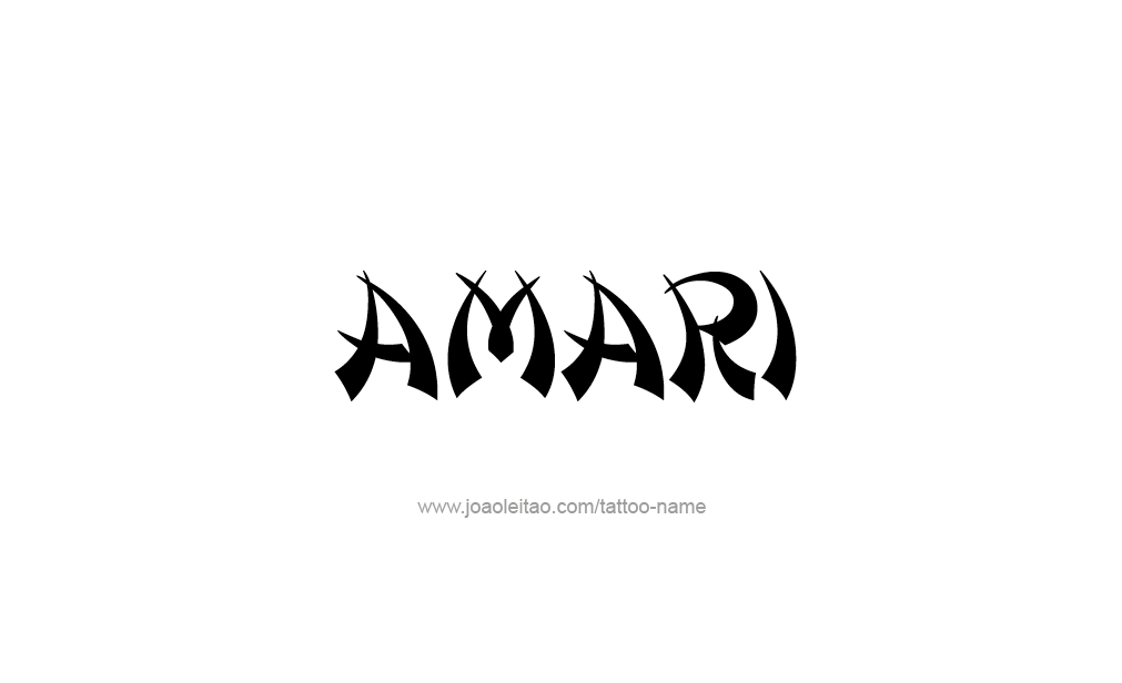 Tattoo Design  Name Amari