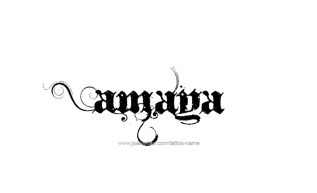 Tattoo Design  Name Amaya   