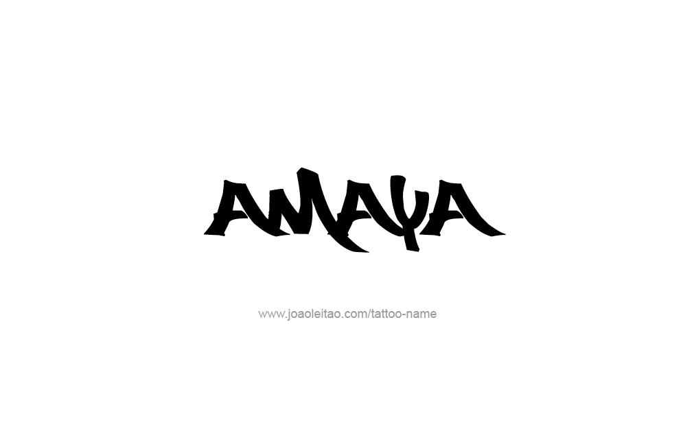 Tattoo Design  Name Amaya   