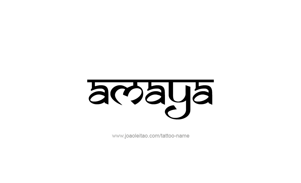 Tattoo Design  Name Amaya   