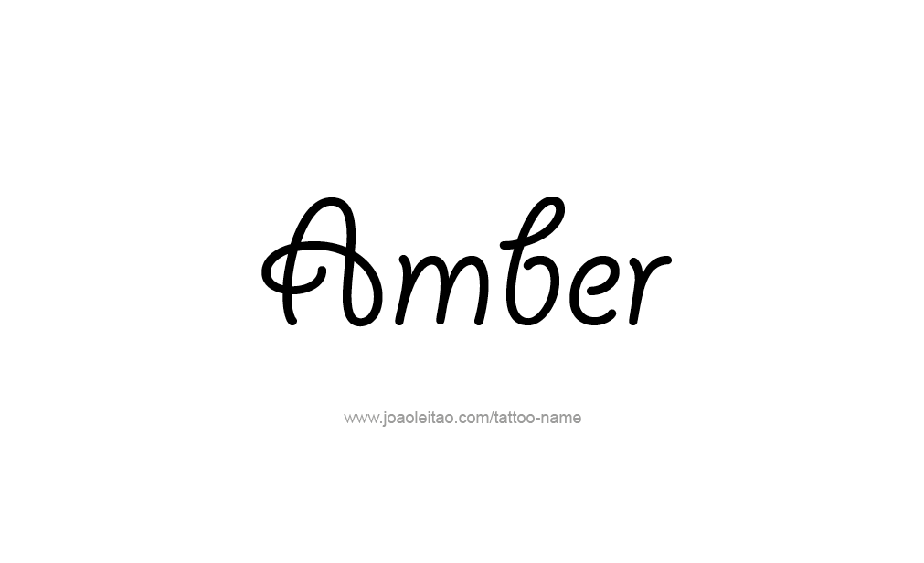 Tattoo Design  Name Amber   