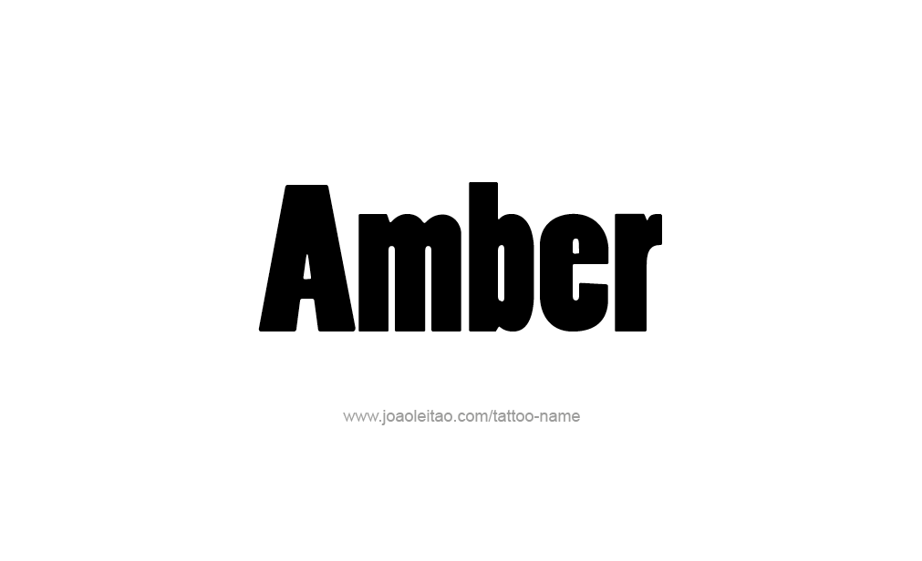 Tattoo Design  Name Amber   