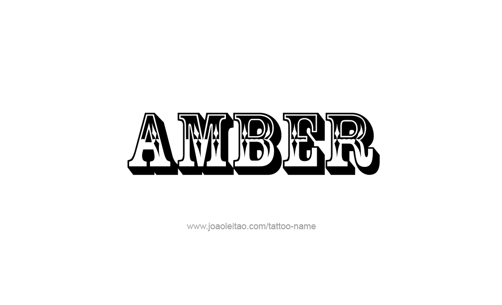 Tattoo Design  Name Amber   