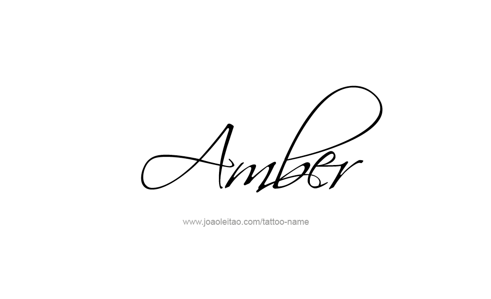 Tattoo Design  Name Amber   