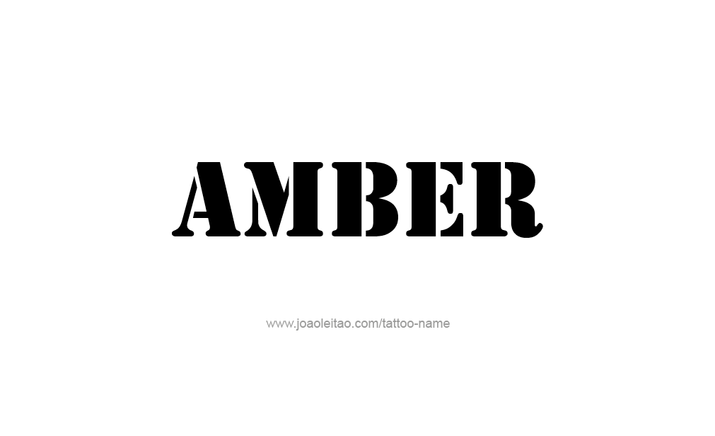 Tattoo Design  Name Amber   