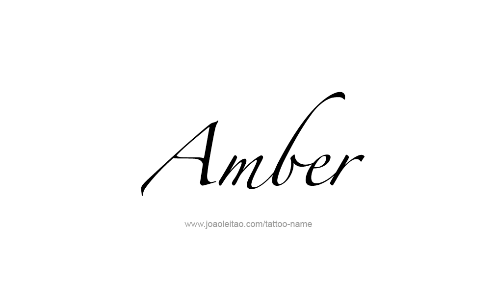 Tattoo Design  Name Amber   