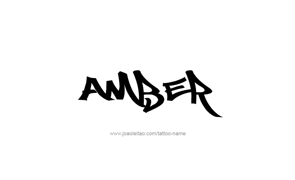 Tattoo Design  Name Amber   