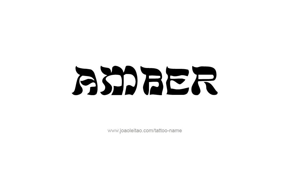 Tattoo Design  Name Amber   