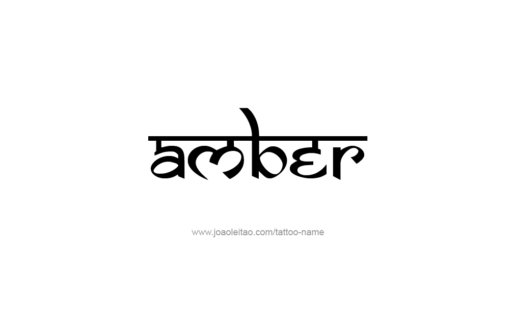 Tattoo Design  Name Amber   