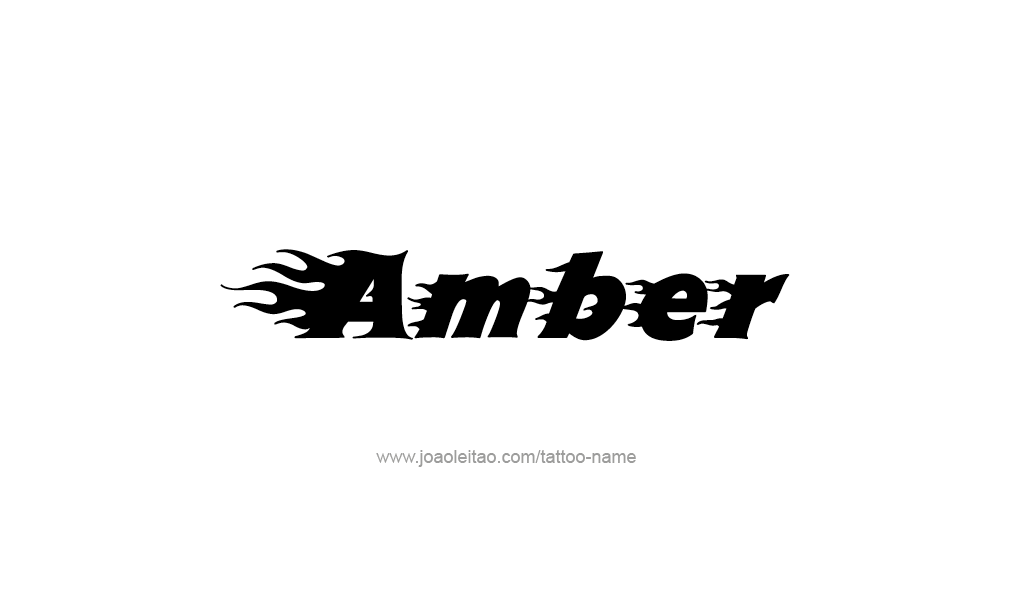 Tattoo Design  Name Amber   