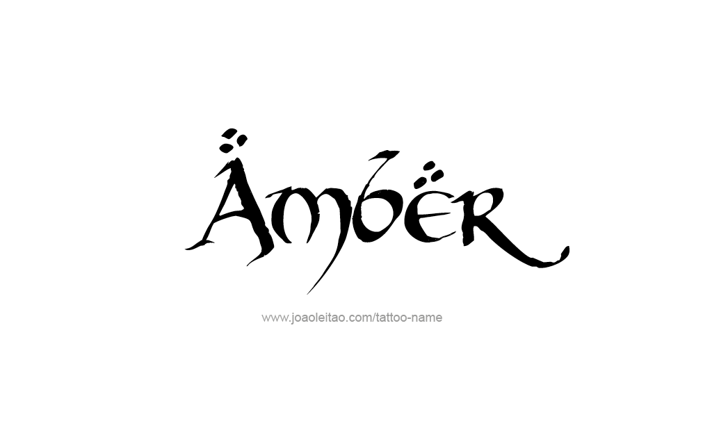 Tattoo Design  Name Amber   