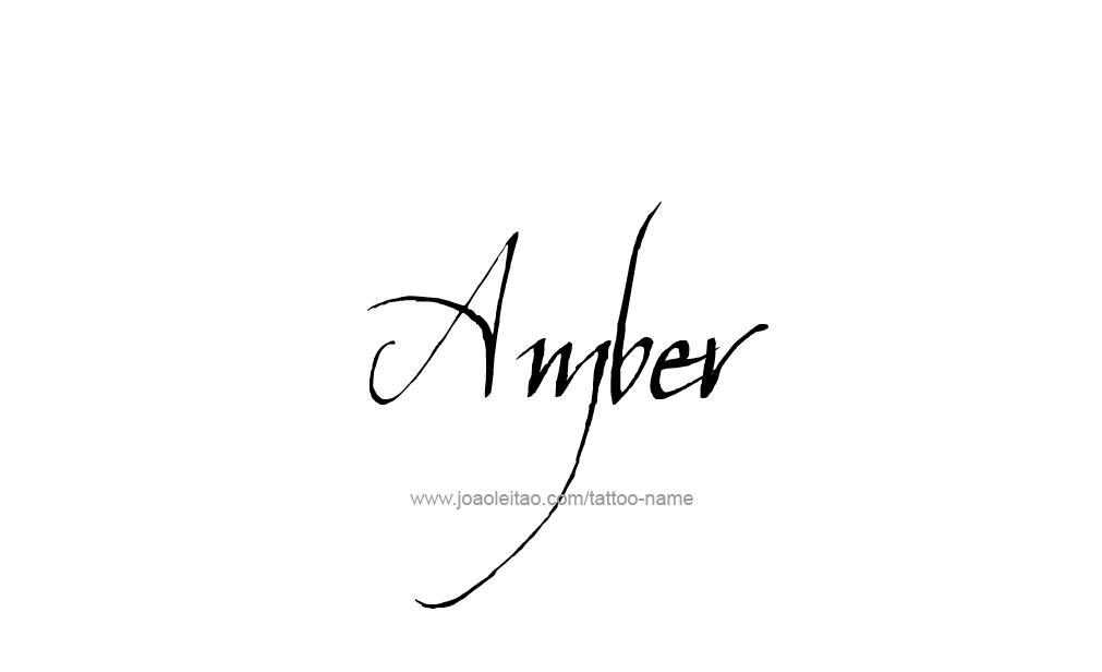 Tattoo Design  Name Amber   