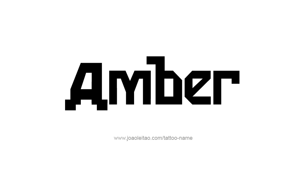 Tattoo Design  Name Amber   