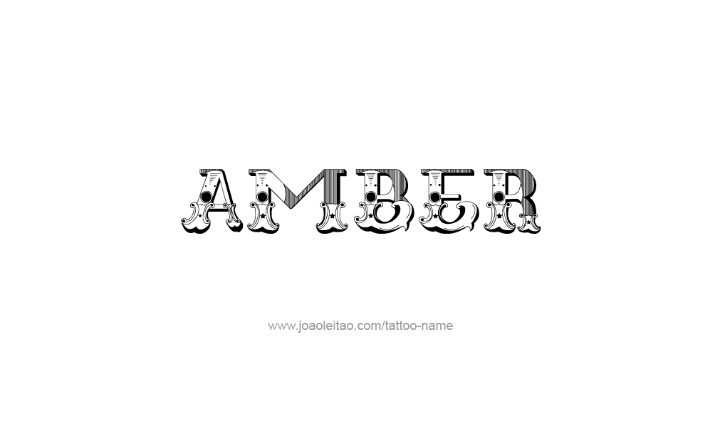 Tattoo Design  Name Amber   