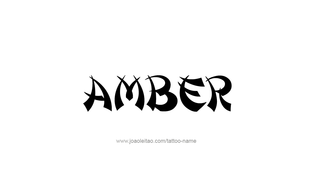 Tattoo Design  Name Amber
