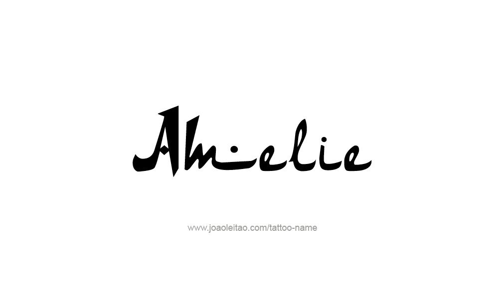 Tattoo Design  Name Amelie   