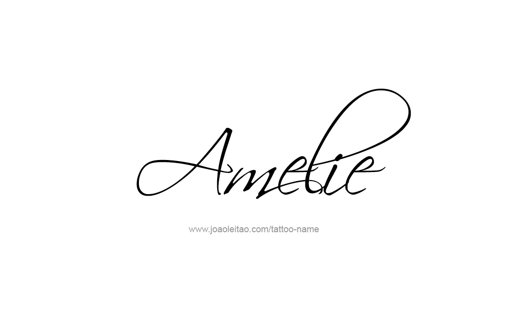 Tattoo Design  Name Amelie   