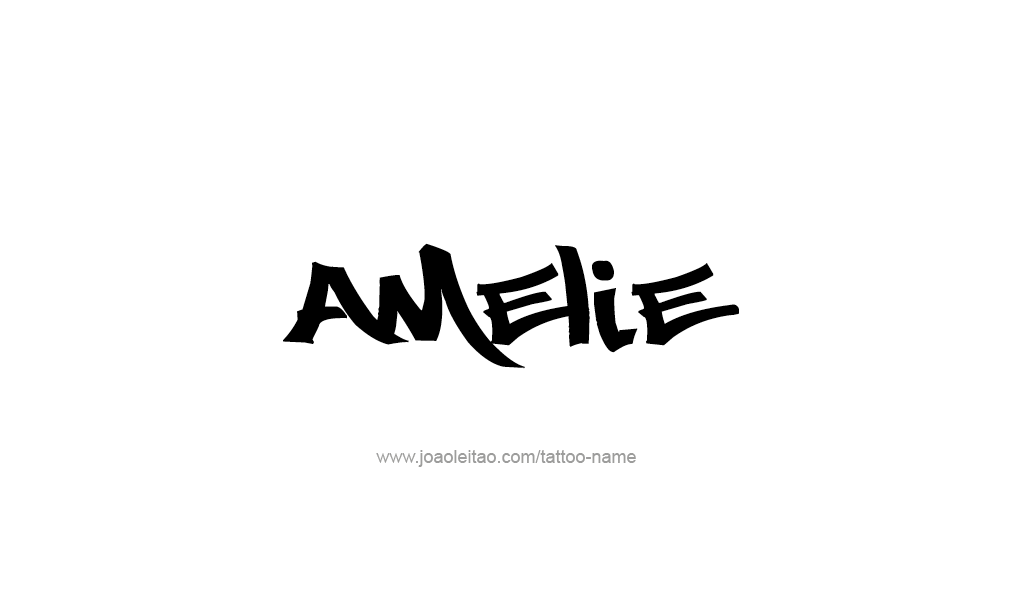 Tattoo Design  Name Amelie   