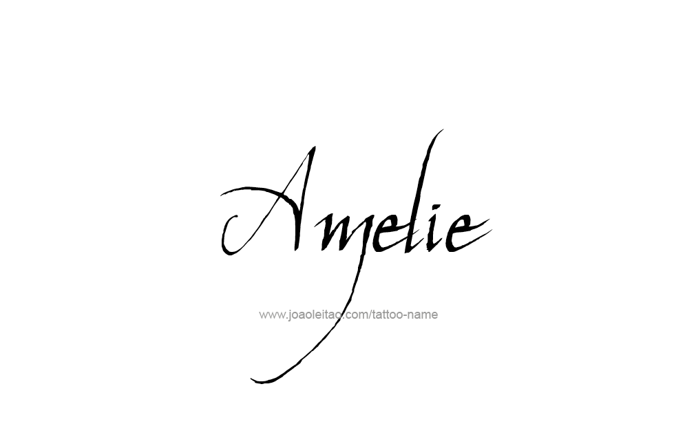 Tattoo Design  Name Amelie   