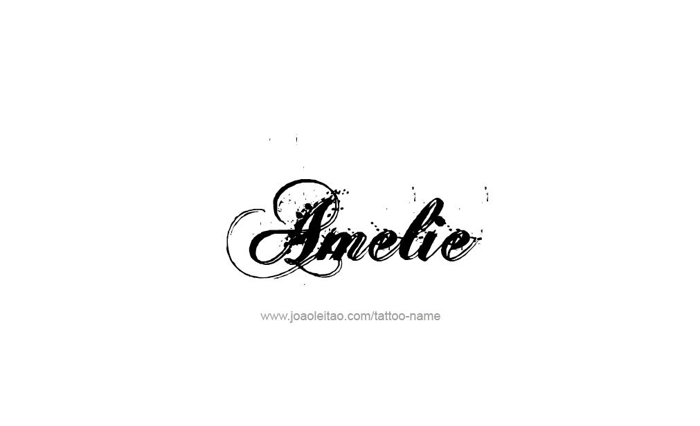 Tattoo Design  Name Amelie   