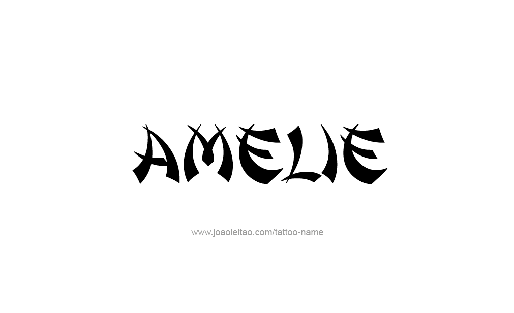 Tattoo Design  Name Amelie