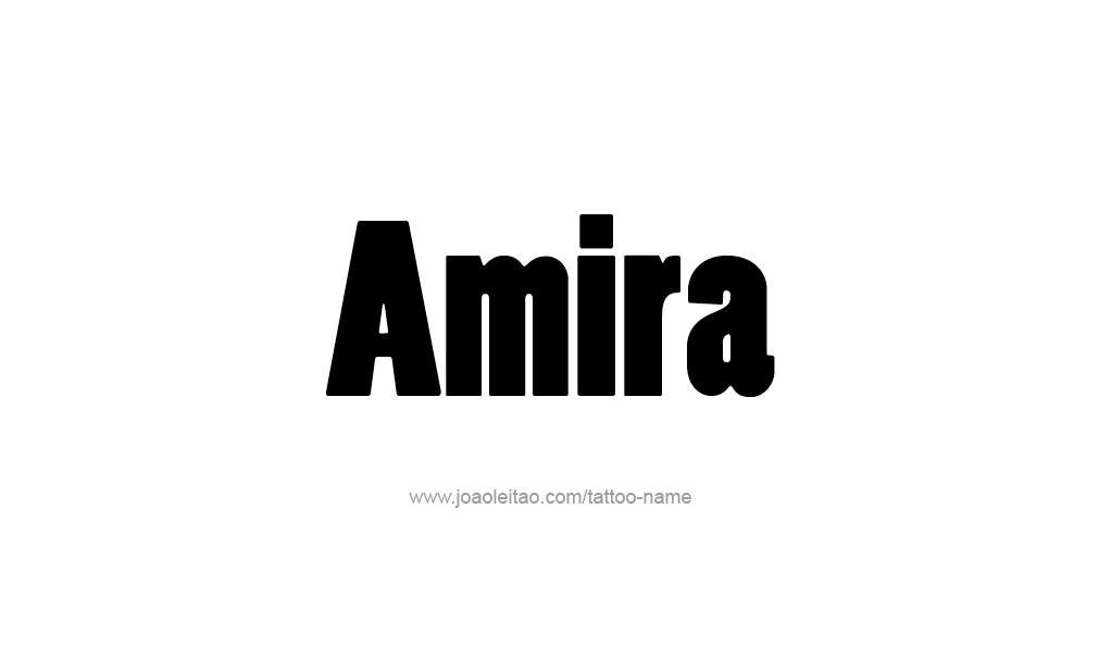 Tattoo Design  Name Amira   