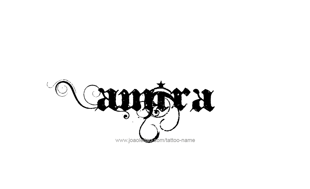 Tattoo Design  Name Amira   