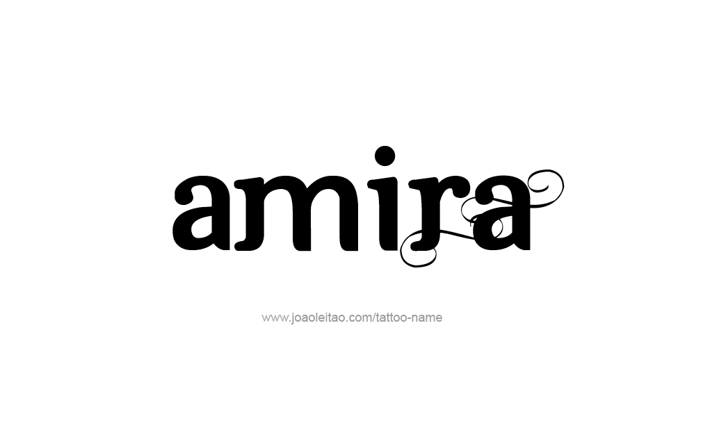 Tattoo Design  Name Amira   