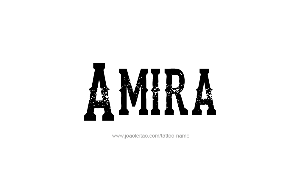 Tattoo Design  Name Amira   