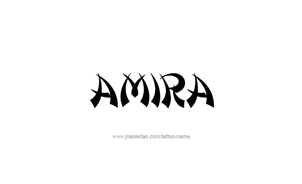 Tattoo Design  Name Amira