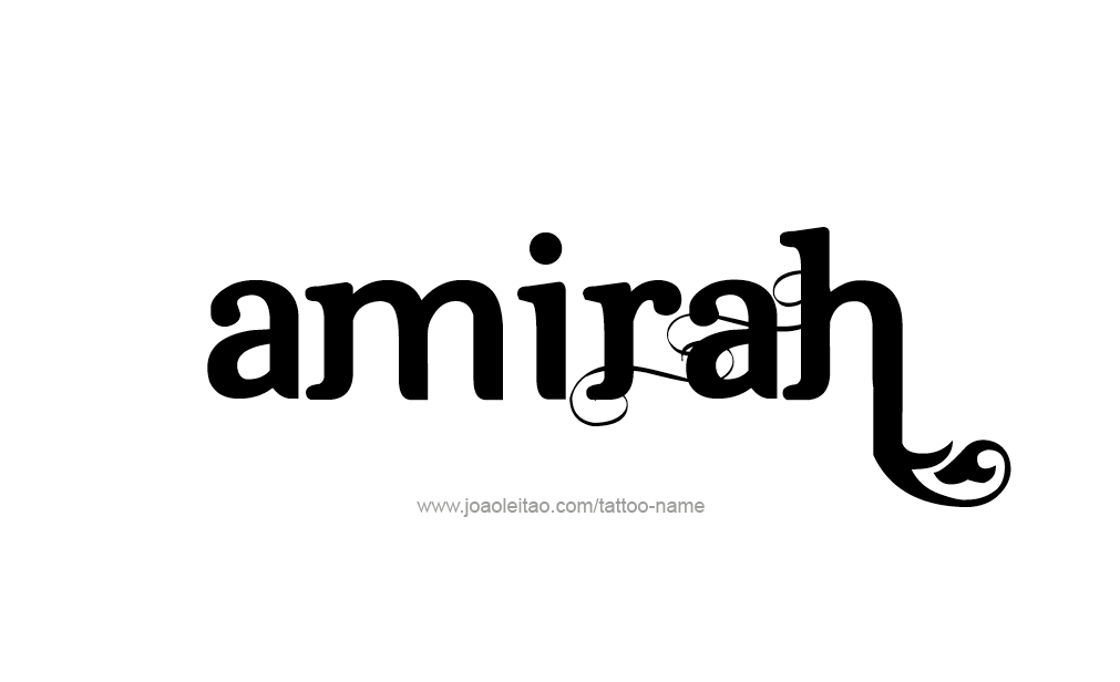 Tattoo Design  Name Amirah   