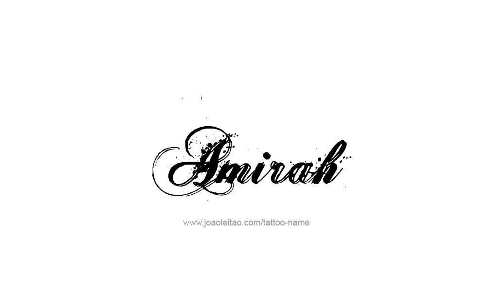 Tattoo Design  Name Amirah   