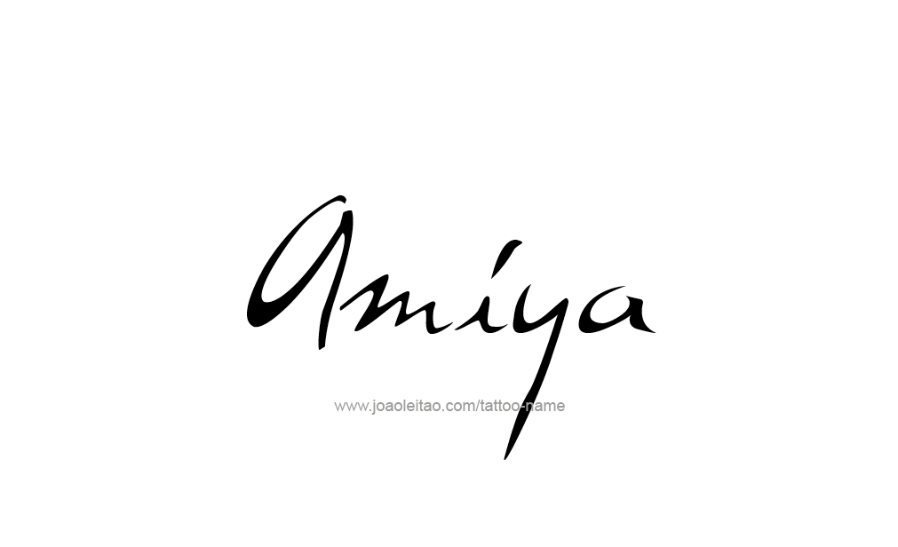 Tattoo Design  Name Amiya   