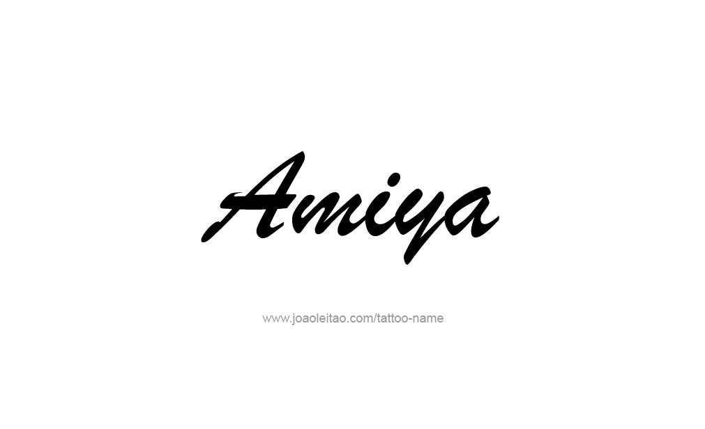 Tattoo Design  Name Amiya   